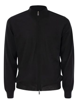 Fedeli Favonio vest met rits - Zwart