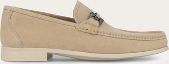 Ferragamo Uomo Mocassino morsetto Gancini Bianco Taglia 40.5