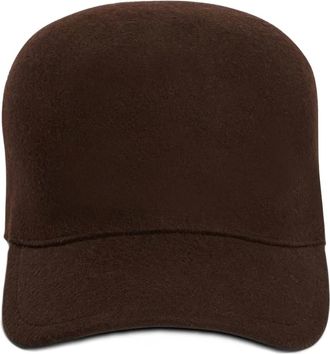 Jil Sander Cappello da baseball in lana - Marrone