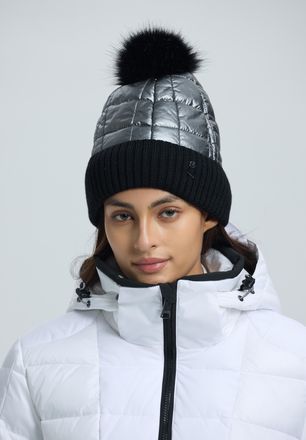 Luhta Strickm&uuml;tze LUHTA LUHTA NAUMOLA, Damen, anthrazit, Obermaterial: 100% Polyamid. Futter: 100% Polyester. Wattierung: 100% Polyester, M&uuml;tzen Strickm&uuml;tze