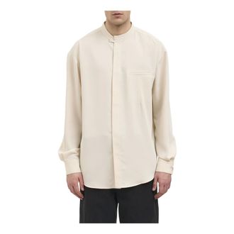 Entire studios Casual Shirts, male, Beige, Size: L Mao Dart Shirt
