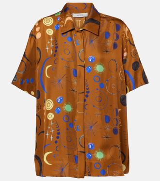 Asceno Camicia Montauk in twill di seta