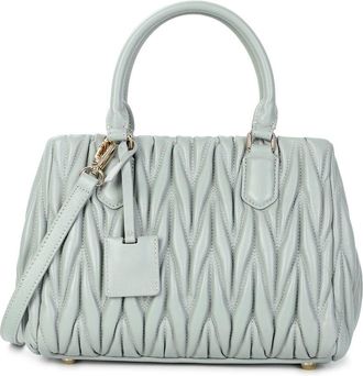 Tiffany & Fred Quilted Lambskin Leather Satchel