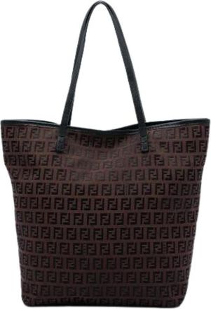 Fendi Pre-owned Tote Bag - Dames - Vintage Shopper - Bruin - ONE Size - Leer - Vintage