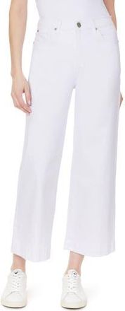 Kensie The Crop Wide Leg Jeans in White at Nordstrom Rack, Size 12