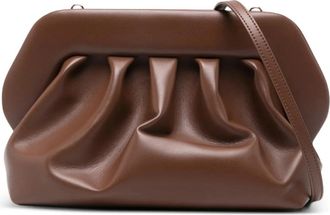 Themoir&egrave; Foldover Clutch - Dames - Clutches - Bruin - ONE Size - Leer - Tassen