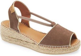 Toni Pons Bilda Espadrille Wedge Sandal in Taupe at Nordstrom, Size 5.5-6Us