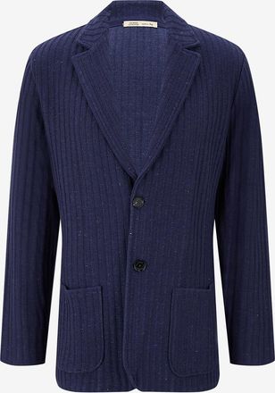 Maurizio Baldassari Rippstrick-Blazer aus Seiden- und Kaschmirmix