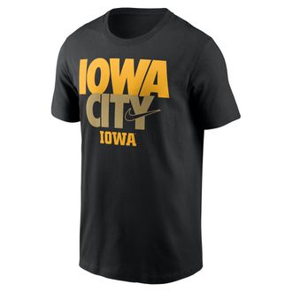 Nike Iowa Campus Local Madness Nike Mens College T-Shirt in Black | N19900AIA-U4C