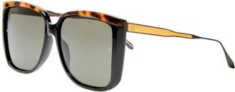 Linda Farrow Helena Zonnebril - Dames - Zonnebrillen - Zwart - 59 MM - Accessoires