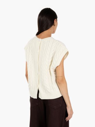 Semicouture Gilet Bastienne avorio