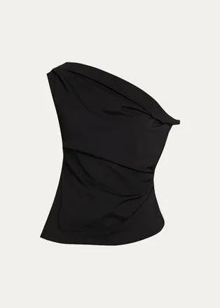 SIMKHAI Zerra Draped Asymmetric Top