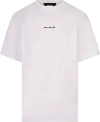 Dsquared2 Wit Katoenen T-shirt - Heren - T-shirts - Wit - S - Katoen - Tops