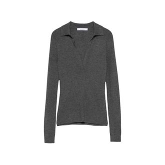Max Mara Angel Ribbed-knit V-neck Sweater