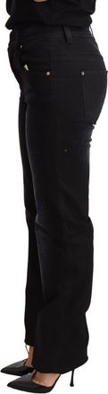 Ermanno Scervino Washed Straight blue Trouser Cotton Womens Jeans