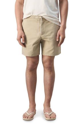 Mango Drawstring Shorts in Beige at Nordstrom, Size 34