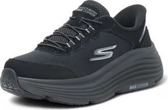 Skechers Womens Max Cushioning Endeavour Cardova Hands Free Slip-Ins Sneaker, Black, 7 Wide