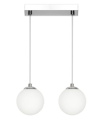 OEM L&aacute;mpara De Techo Colgante, Pantalla De Globo De Cristal, Led E14 Pelote 14-398