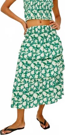 Rails Belle Midi Skirt In Green Mayflower