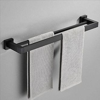 OEM Toallero De Aluminio Autoadhesivo Para Montaje En Pared, Color Negro, No Requiere Taladrar, Para Cocina Y Ba&ntilde;o, 30 Cm