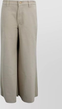 7 For All Mankind high rise wide leg denim trousers