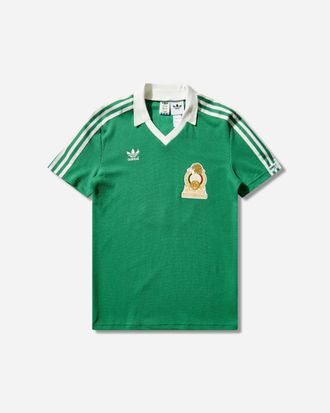 adidas Men s Mexico Home Jersey 1986 Green