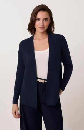 Celtic & Co. Longline Ribbed Cardigan in Navy at Nordstrom, Size X-Small/small