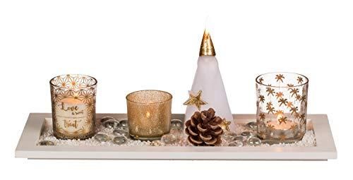 Out Of The Blue Holz-Ziffer 5 Mit LED Beleuchtung - Deko Für Jubiläen & Feiern