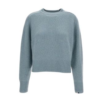 Extreme Cashmere Crewneck Jumper - female - Extreme Cashmere - Cashmere Knitwear - Blue - ONE SIZE - Knitwear