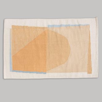 Maisons du monde Alfombra de algod&oacute;n de estilo contempor&aacute;neo 90x150 cm