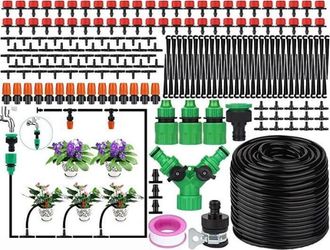 OEM Kit Riego Autom&aacute;tico - Sistema Goteo - 50 M - Jard&iacute;n Exterior - 200 Piezas