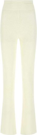 Andreadamo Ivory stretch viscose blend pant