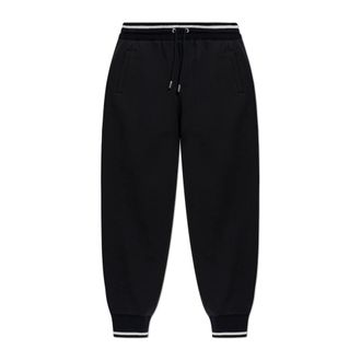Dolce & Gabbana Broeken, Heren, Zwart, 2Xl, Katoen, Cotton Trainingsbroeken
