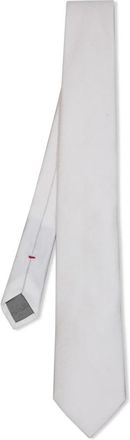 Dell'Oglio Oxford Das - Heren - Stropdassen - Wit - ONE Size - Accessoires