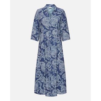 Jacqueline de Yong Bedrukte, lange jurk met V-hals