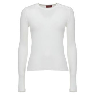 Dondup T-shirt in jersey di viscosa stretch - - Tops - Donna - Bianco - M