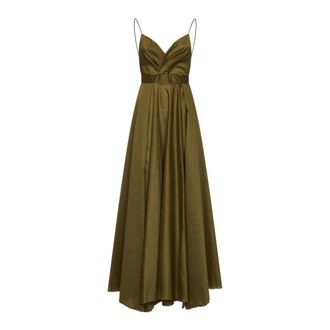 Blanca Vita Abisso Gown - Dames - Avondkleed - Groen - M - Polyester - Kleedjes
