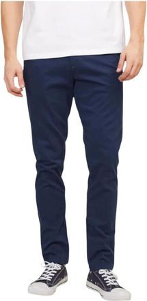 Jack & Jones Jpstmarco Chinos - Heren - Broeken - Blauw - Maat: W30 L32 Katoen