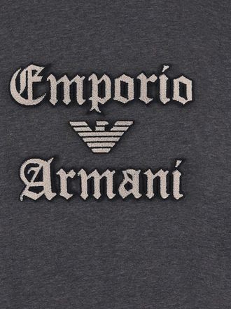 Emporio Armani Mens T-Shirt Cotton Grey T-Shirts And Polos