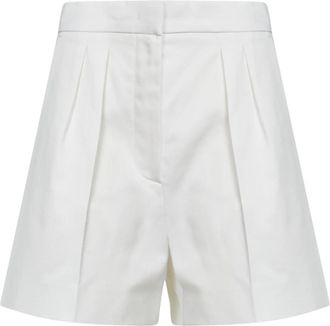 Max Mara Tabacco Shorts - Dames - Korte Broeken - Grijs - 2XS - Katoen - Korte Broeken