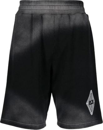 A-Cold-Wall* A-Cold-Wall, Korte Broeken, Heren, Grijs, L, Katoen, Track Shorts
