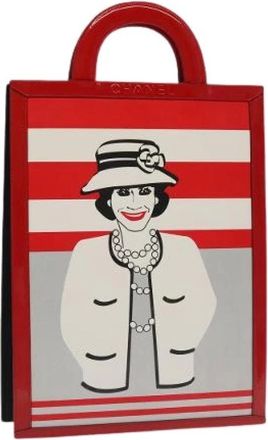 Chanel Pre-owned Handbags, female, Red, Size: ONE SIZE Pre-owned Vintage Handbag