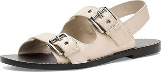 Madewell The Maude Double Strap Slingback Sandal Womens Dress Sandals Ivory : 9.5 M, Leather