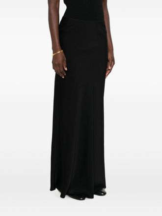 Fabiana Filippi Satin High-Waisted Skirt - Black