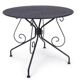 BIZZOTTO Bizzotto - Mesa Etienne Di&aacute;metro 90 Cm Gris Oscuro