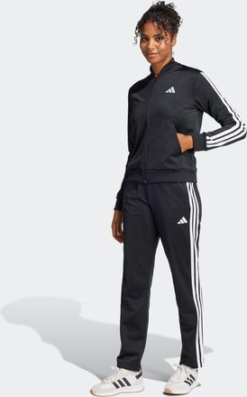 adidas Trainingsanzug ADIDAS SPORTSWEAR W 3S TR TS, Damen, Gr. XS, schwarz, Obermaterial: 100% Polyester, Sportanz&uuml;ge Trainingsanzug