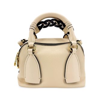 Chlo&eacute; Daria Leather Black Leather Handbag (Pre-Owned)