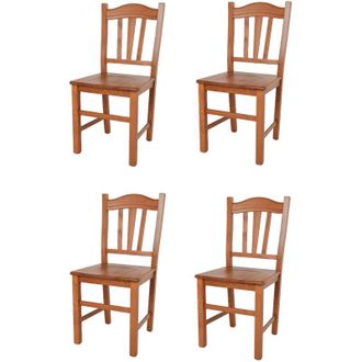 Tommychairs Tommychairs 4 Sillas Silvana En Madera De Haya Color Cerezo