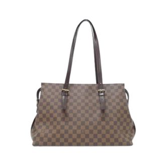 Louis Vuitton Pre-owned Tote Bags, female, Brown, Size: ONE SIZE Pre-owned Damier Shoulder Bag