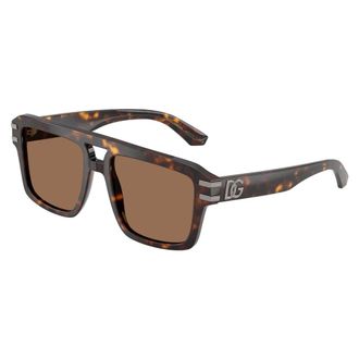 Dolce & Gabbana Aviator Zonnebril - Heren - Accessoires - Bruin - Maat: 54 MM
